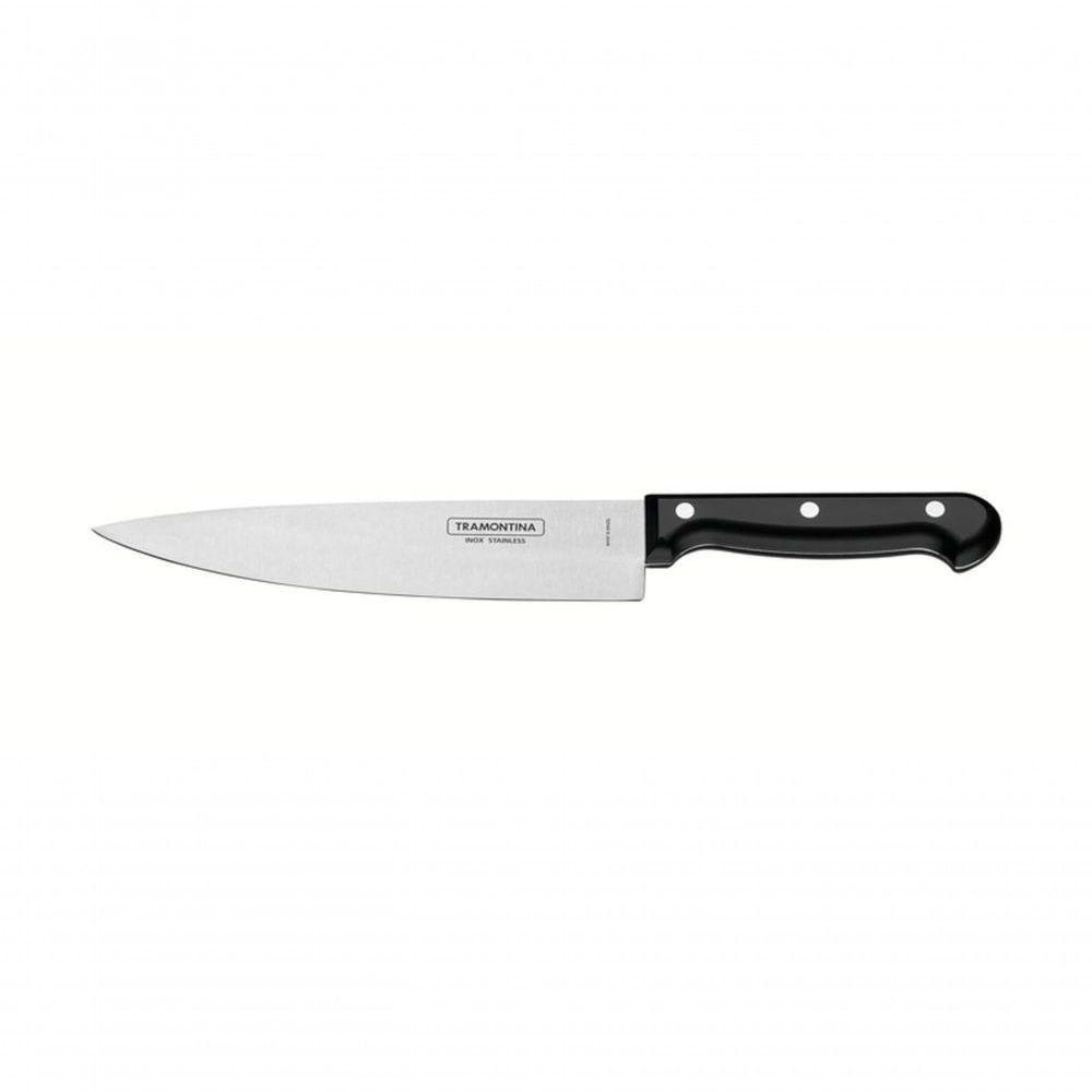 Faca Chefe Tramontina Ultracorte 8" Inox Preta - 1