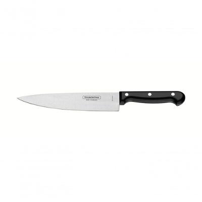 Faca Chefe Tramontina Ultracorte 8" Inox Preta