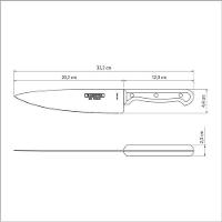 Faca Chefe Tramontina Ultracorte 8" Inox Preta - 2