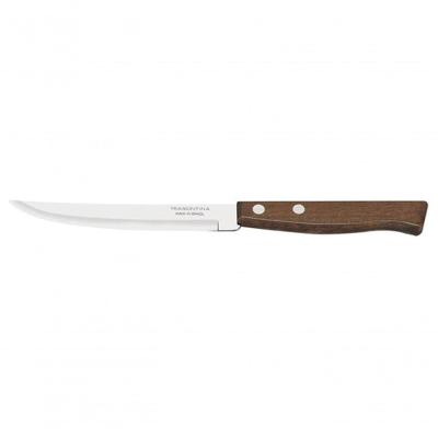 Faca De Churrasco Tramontina 5 Tradicional Fio Liso Madeira Natural