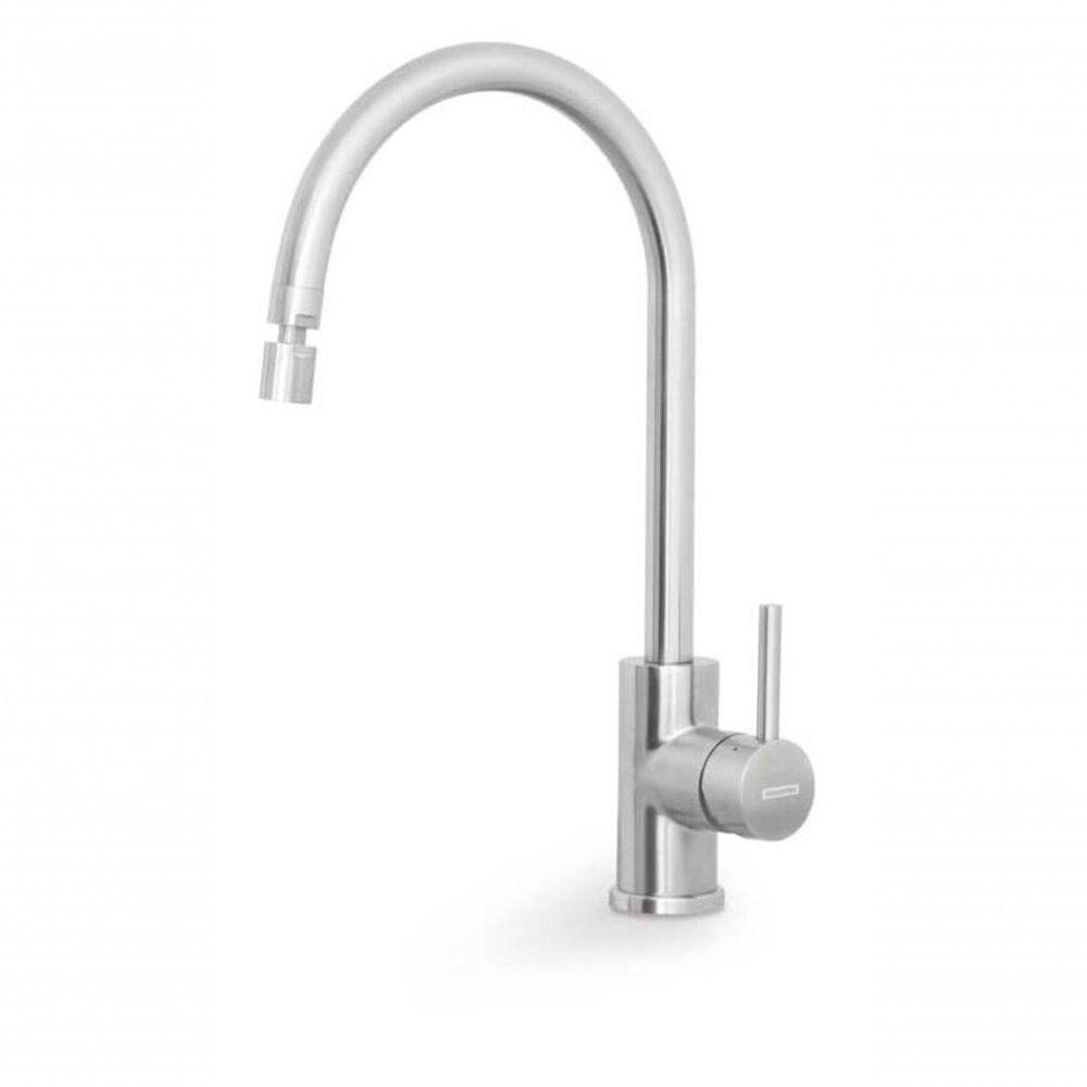 Monocomando Tramontina Arko Em Inox Com Acabamento Acetinado E Bica Articulada - 3