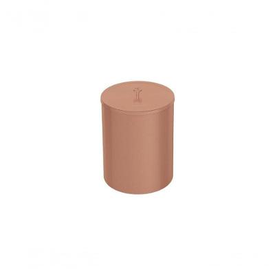 Lixeira Tramontina útil Em Aço Inox Acabamento Escovado Com Revestimento Rose Matte 5 Litros