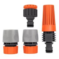 Conjunto Para Irrigação Tramontina Com Engates Rápidos E Esguicho 4 Peças - 1