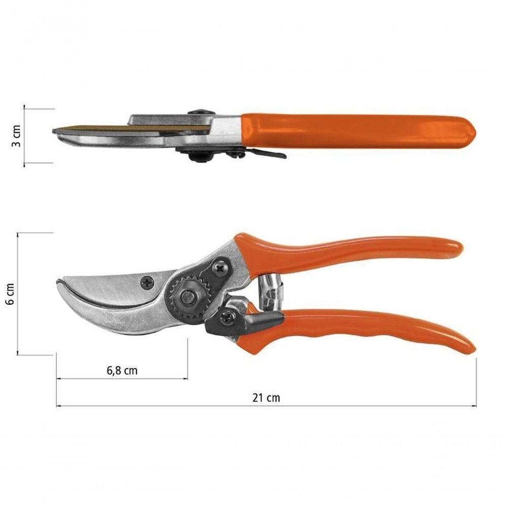 Tesoura De Poda Profissional Tramontina Lâmina Em Aço E Cabo Plástico - 4