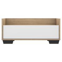 Gabinete Armário Banheiro 80Cm Multimóveis V5001 Rustic/Branco/Preto Rustic/Branco/Preto - 3