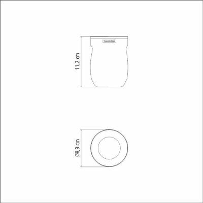 Cuia Térmica Tramontina Preta 240ml