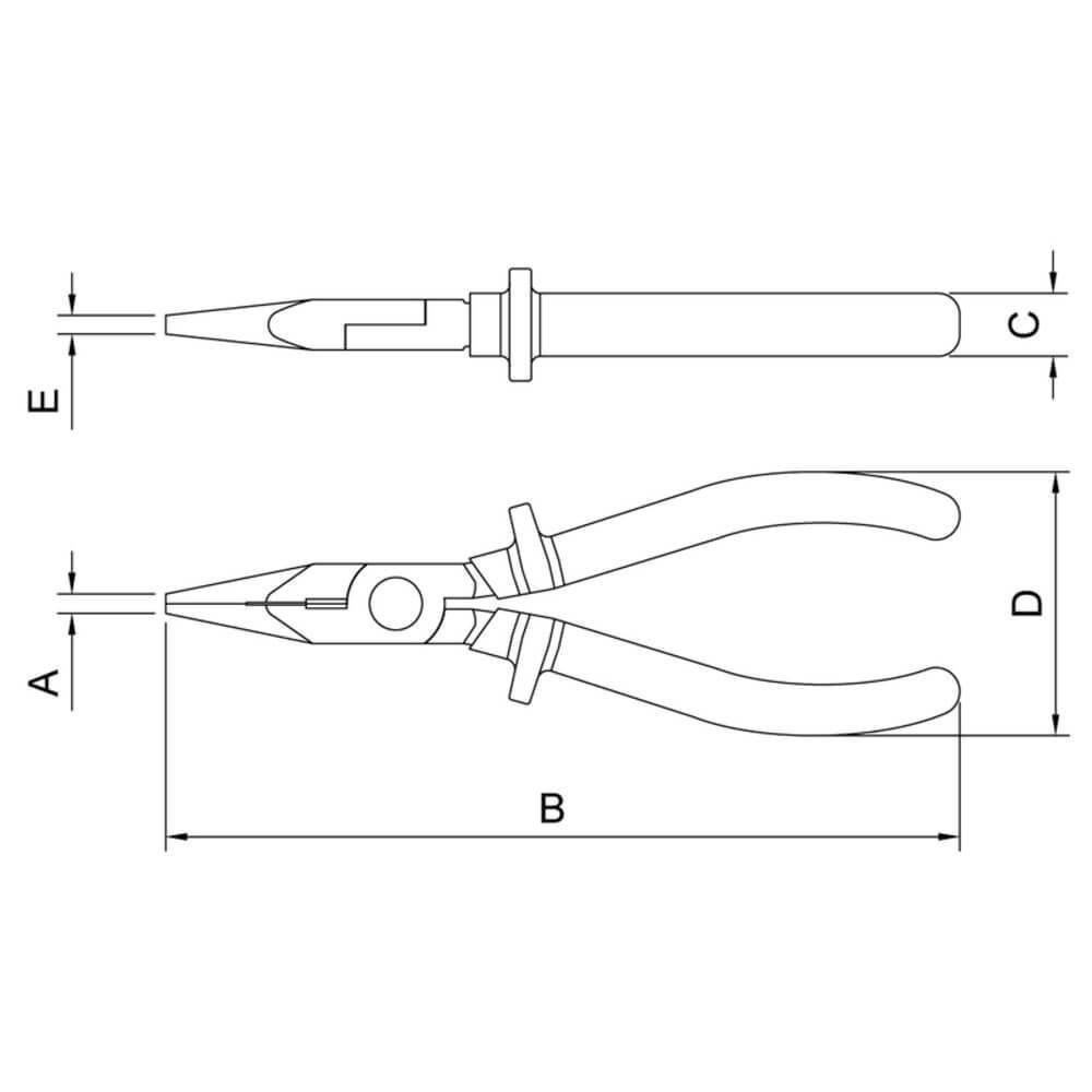 Alicate Meia Cana Isolado 1.000 V 6" Tramontina Pro - 3
