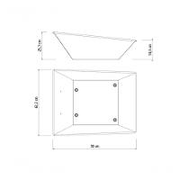 Caçamba Reforçada Tramontina Em Aço Cinza 65 Litros - 3