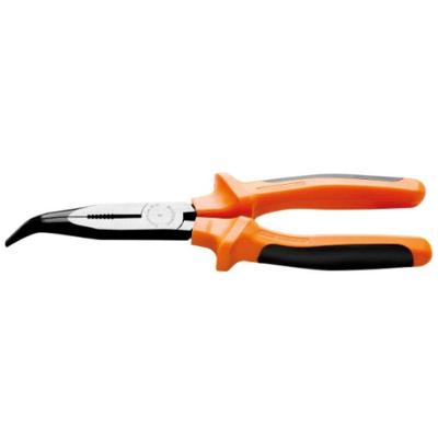 Alicate Meia Cana Bico Longo Curvo Tramontina Pro Isolado 1.000 V 8"