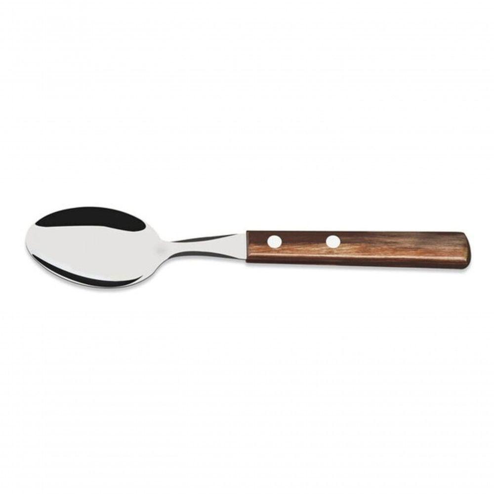 Colher Chá Tramontina Polywood Castanho Inox - 1