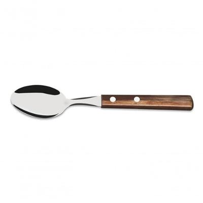 Colher Chá Tramontina Polywood Castanho Inox