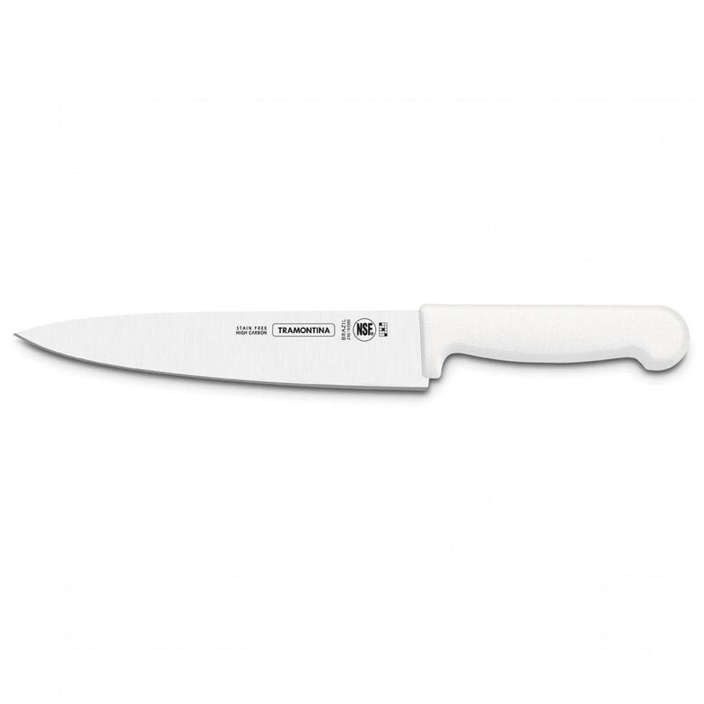 Faca Para Carne Tramontina Profissional Com Lâmina Em Aço Inox E Cabo De Polipropileno Branco 8 - 1