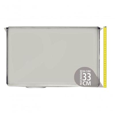 Cuba Profissional De Embutir Tramontina Dritta Pro Em Inox Com Acabamento Acetinado 70x50cm