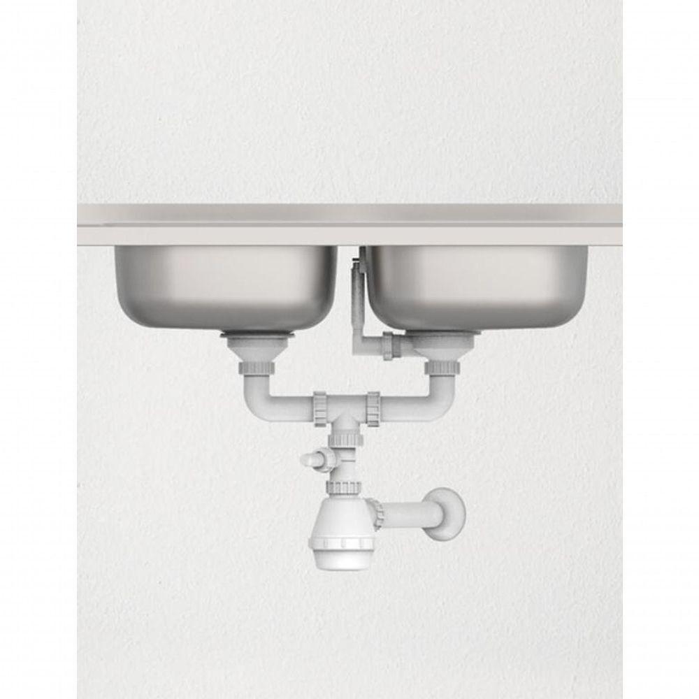 Sifão Duplo Em Polipropileno Para Pias E Cubas Tramontina - 2