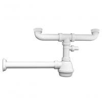 Sifão Duplo Em Polipropileno Para Pias E Cubas Tramontina - 1