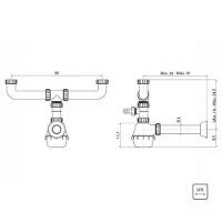 Sifão Duplo Em Polipropileno Para Pias E Cubas Tramontina - 3