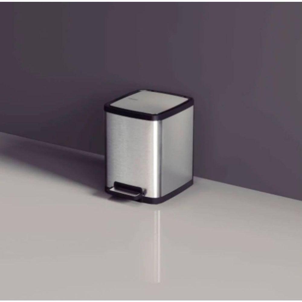 Lixeira Tramontina Octos Em Aço Inox Com Balde Removível E Pedal 10 L - 2