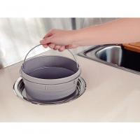 Lixeira De Embutir Tramontina Clean Round Em Aço Inox Com Balde Plástico 8 L - 3