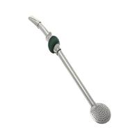 Bomba De Chimarrão Tramontina Ilex Em Inox Com Pedra Verde E Rosca 25cm - 1