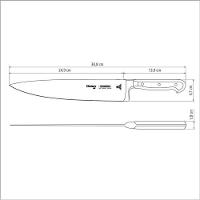 Faca Chef Tramontina Century Com Lâmina Em Aço Inox E Cabo Em Policarbonato E Fibra De Vidro 10 - 4