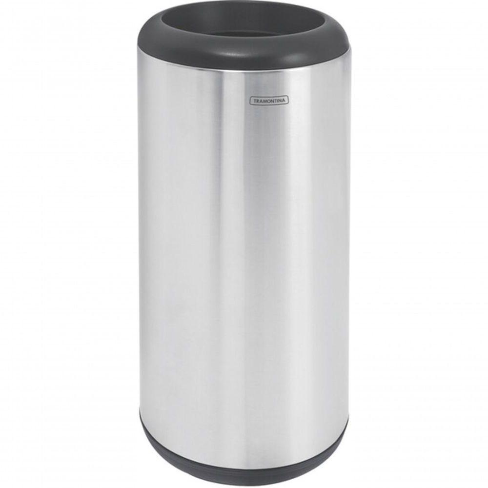 Lixeira Inox Tramontina Portofino Com Acabamento Escovado 15 Litros - 1