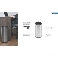 Lixeira Inox Tramontina Portofino Com Acabamento Escovado 15 Litros - 3