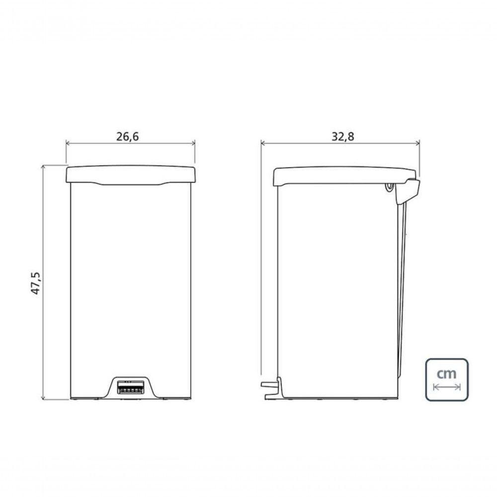 Lixeira Com Pedal Tramontina New Em Aço Inox Com Acabamento Polido 20 L - 5
