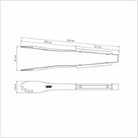 Pegador De Carne Tramontina Churrasco Aço Inox Com Cabo Polywood Castanho - 3