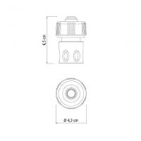 Engate Rápido Com Aquastop Tramontina Plástico Para Mangueira 5-8 E 3-4 - 3