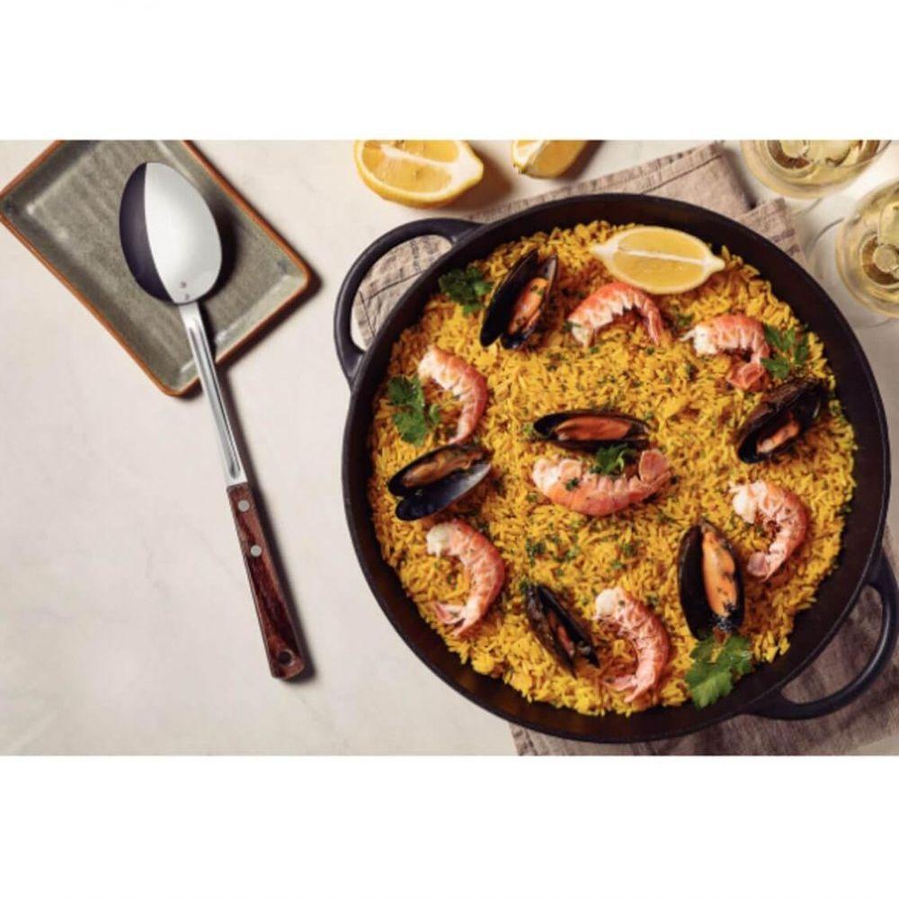 Colher Para Arroz Tramontina Polywood Castanho Inox - 2