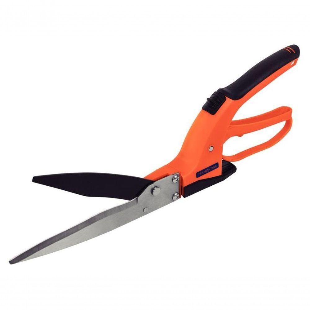 Tesoura Para Grama Tramontina Em Aço Com Cabo Plástico Giratório - 4
