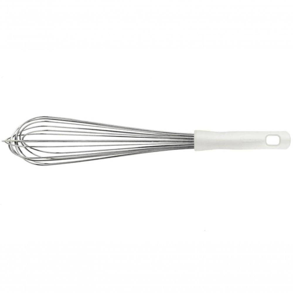 Batedor Manual Tramontina Profissional Em Aço Inox Com Cabo Em Polipropileno Branco 40 Cm - 1