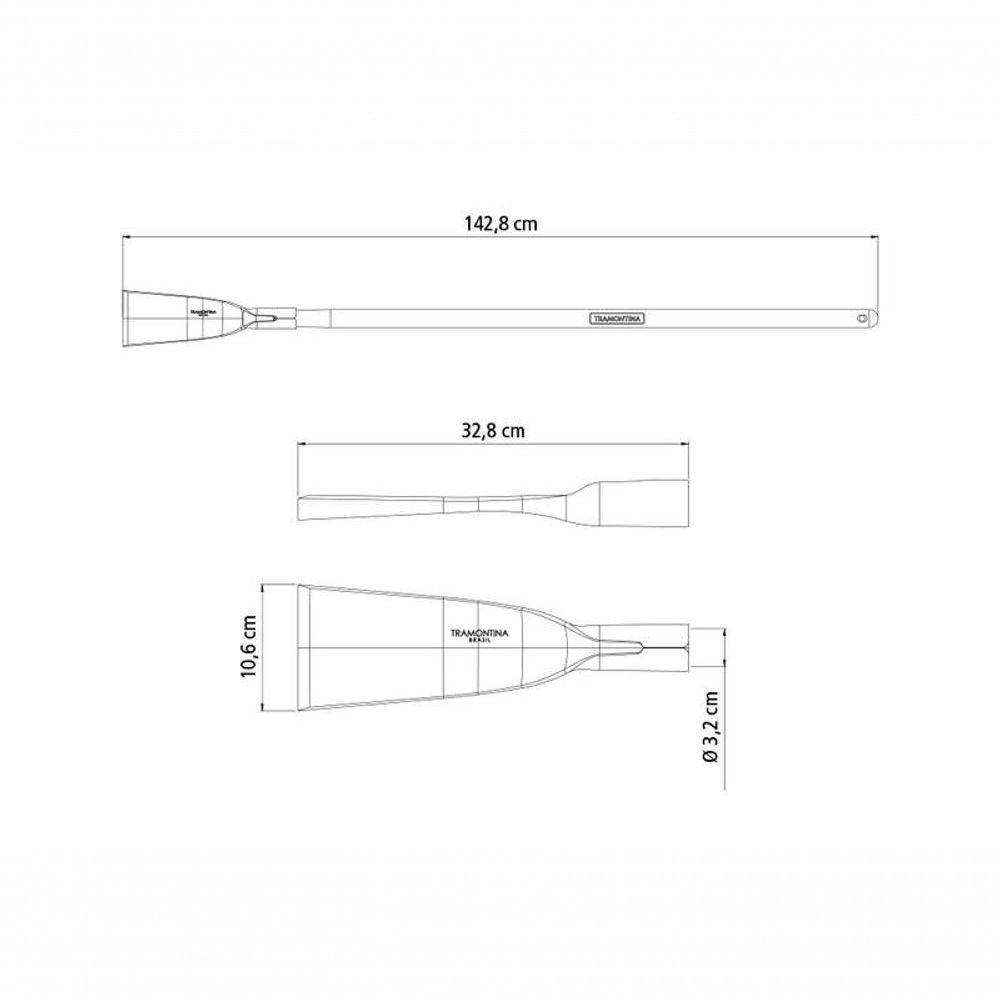 Cavadeira Goiva Tramontina Em Aço Com Cabo De Madeira 120cm - 2