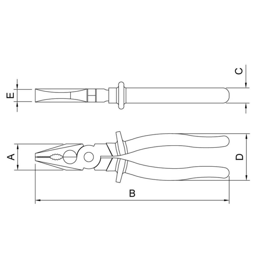 Alicate Universal Isolado 1.000 V 7" Tramontina Pro - 3