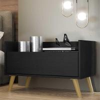 Kit com 2 Mesas De Cabeceira 80 Cm com Pés Retrô - 6