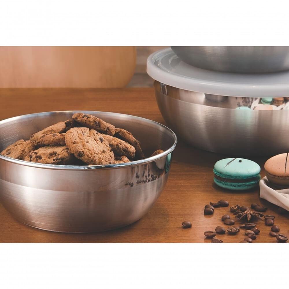 Jogo De Potes Tramontina Freezinox Com Tampa Plástica 3 Peças Práticos Para Cozinha - 2