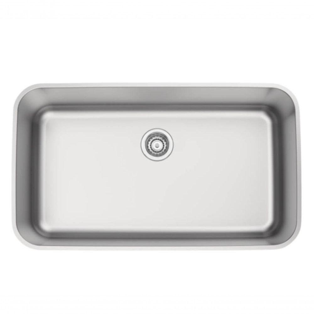 Cuba De Embutir Tramontina Dora 70 Bl R6 Em Inox Acabamento Escovado E Válvula Com Escape - 1