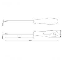 Chave De Fenda Tramontina Master Yellow 5-16x6" Com Ponta Cruzada - 3