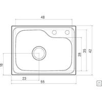 Cuba Compacta Tramontina Morgana 48 Fx Em Aço Inox Com Acessórios - 3