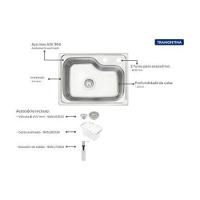 Cuba Compacta Tramontina Morgana 48 Fx Em Aço Inox Com Acessórios - 4