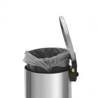 Lixeira Com Pedal Tramontina Loop Aço Inox Polido E Balde Interno 5 L - 3