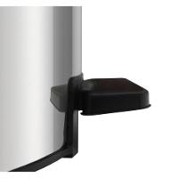 Lixeira Com Pedal Tramontina Loop Aço Inox Polido E Balde Interno 5 L