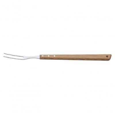 Garfo Trinchante Tramontina Churrasco Com Lâmina Em Inox E Cabo De Madeira 46cm