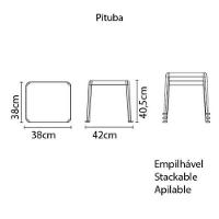 Mesa De Apoio Branca Pituba Basic - 4