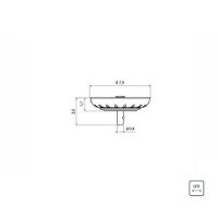 Tampa De Válvula Tramontina Luxo 4 1-2" Em Inox Polido E Polipropileno Para Pias E Cubas - 3