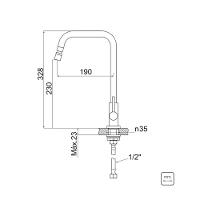 Torneira De Bancada Tramontina Angolare Em Aço Inox Com Sistema Anti-gotejamento