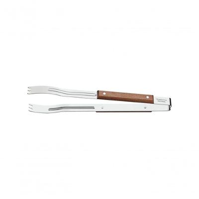 Pegador Para Carne Tramontina Churrasco Com Lâmina Inox E Cabo De Madeira 37cm