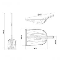 Pá Tramontina Em Plástico Com Cabo De Madeira 120cm - 2