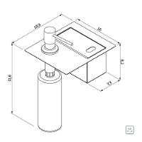 Porta Esponja De Embutir Tramontina Com Tampa E Dosador De Sabão Líquido Em Aço Inox - 4