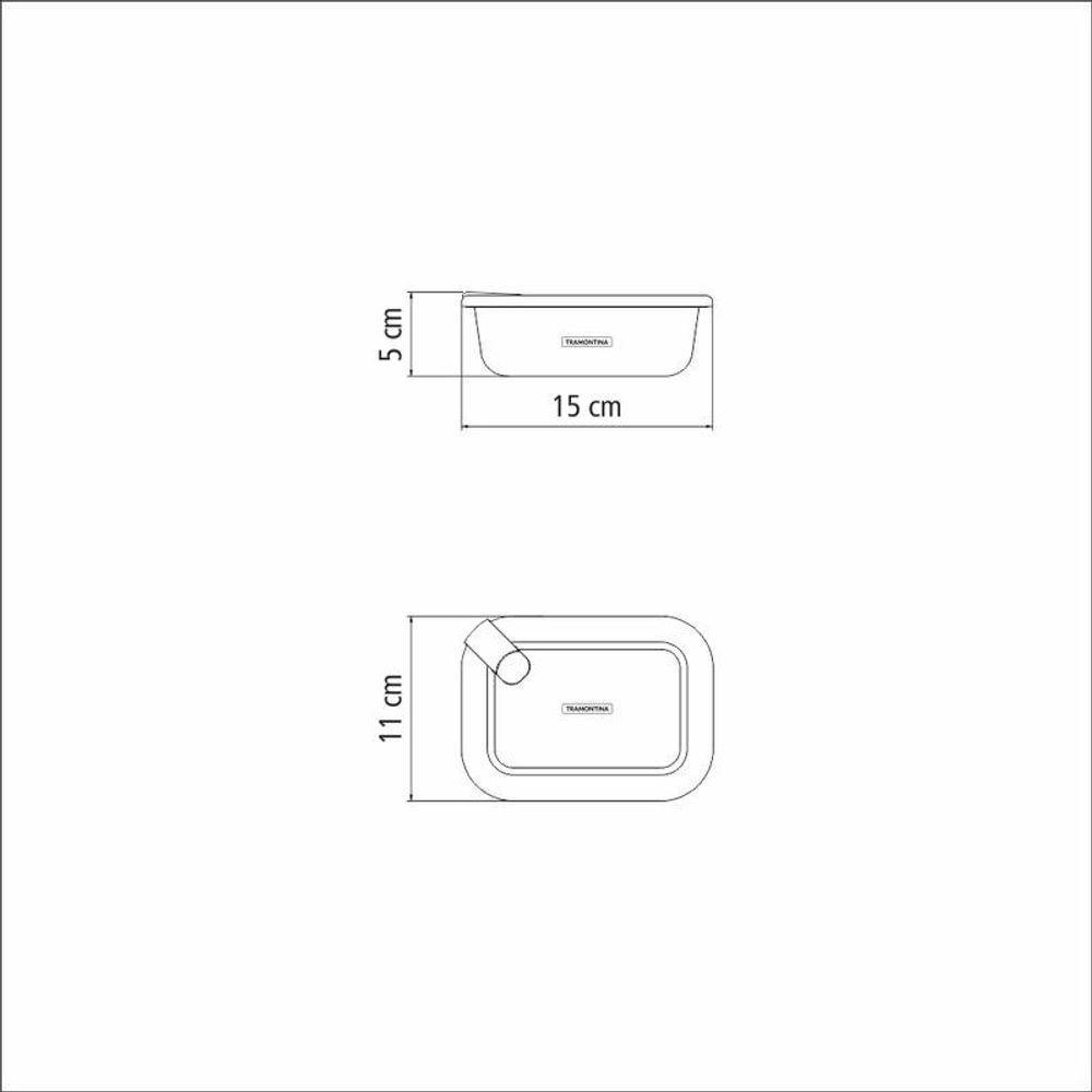 Pote De Vidro Tramontina Vittra 0,37 Litros Com Tampa Hermética De Silicone - 3